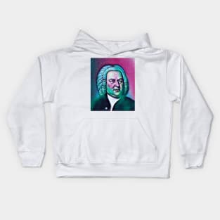 Johann Sebastian Bach Portrait | Johann Sebastian Bach Artwork 4 Kids Hoodie